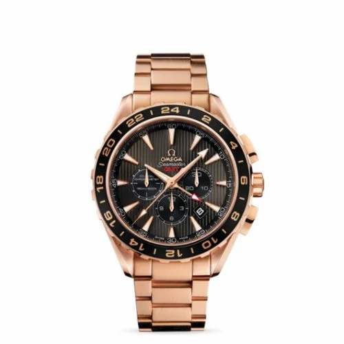 Omega Seamaster Aqua Terra 150M Co-Axial 44 GMT Chronograph Red Gold / Grey / Bracelet 231.50.44.52.06.001 (23150445206001)